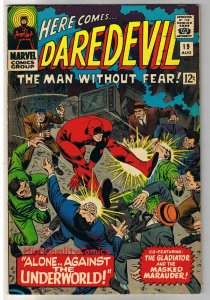 DAREDEVIL #19, FN+, Masked Marauder, John Romita, 1964, more DD in store