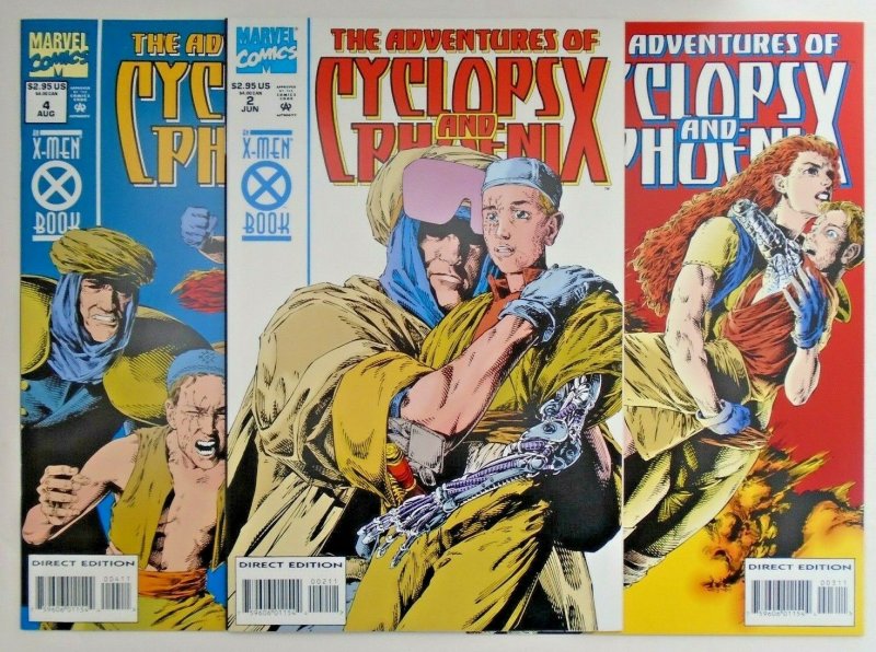 *Adventures of Cyclops & Phoenix 1-4, Further Adventures 1-4 (Marvel) 8 books