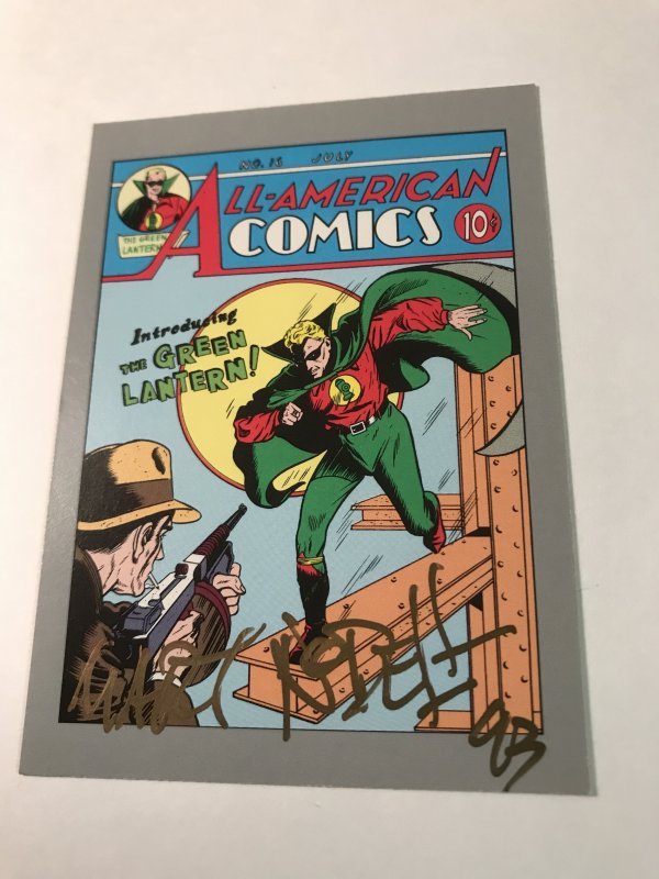 ALL-AMERICAN COMICS #16 card signed by MART NODELL : DC Impel Series 1; NM/M