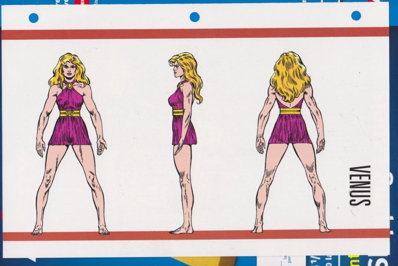 Official Handbook of the Marvel Universe Sheet- Venus