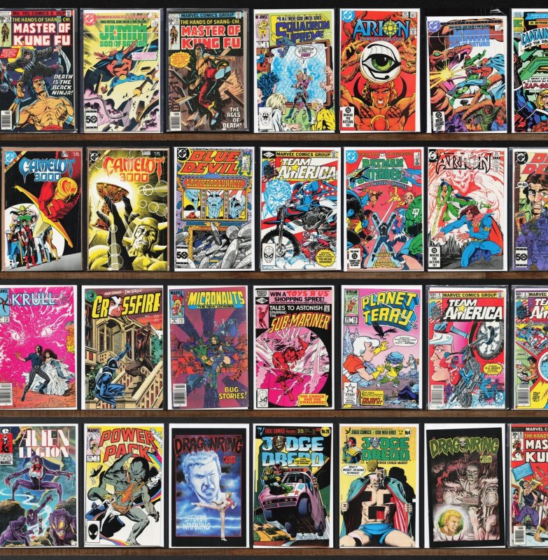 Huge Lot 140+ Comics with Blue Devil, Daredevil, Team America & More!