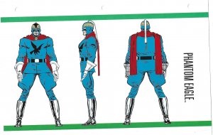 Official Handbook of the Marvel Universe Sheet- Phantom Eagle