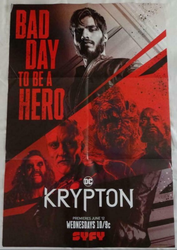 KRYPTON Promo Poster, 24 x 36, 2018 , DC,  Unused more in our store 109