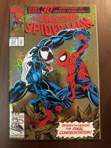 Amazing Spider-Man #375 VF Venom Gold Foil Cover 1st Ann Weying (Marvel 1993)