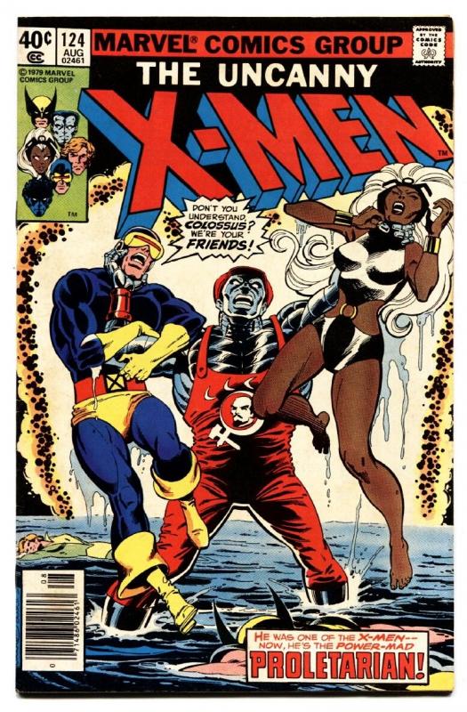 UNCANNY X-MEN #124 comic book 1979-MARVEL COMICS-PROLETARIAN ISSUE VF-
