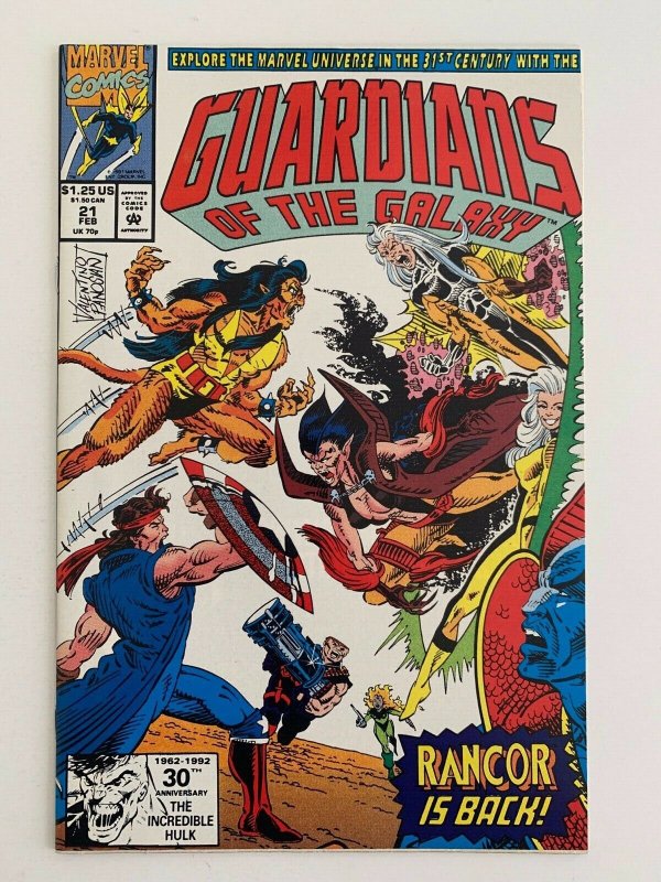 GUARDIANS OF THE GALAXY #21 1990 RANCOR IS BACK  NM