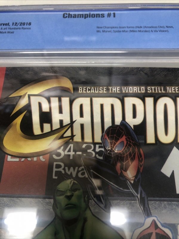 Champions (2016) # 1 (CBCS 9.4) Mark Waid • Ramos • Olazaba • Delgado •Civil War