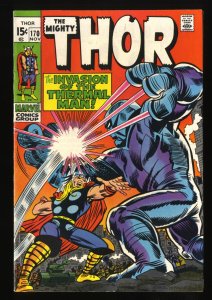 Thor #170 FN+ 6.5 Marvel Comics