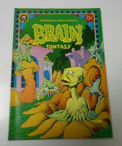 1972 BRAIN FANTASY #1 FVF 7.0 1st/Only Last Gasp - Shubb Inwood Metzger