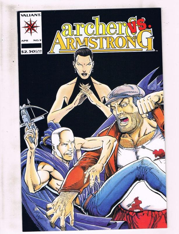 Lot Of 9 Archer & Armstrong Valiant Comic Books # 9 11 13 14 16 17 18 19 20 HJ4