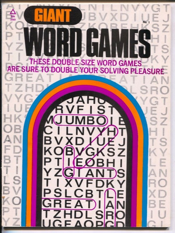 Giant Word Games #1 1973-Popular Library-1st issue-word games with movie star...