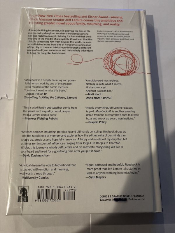 Mazebook Mazebook Jeff Lemire HC Dark Horse