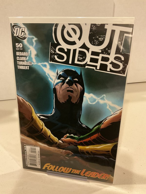Outsiders #50  2007  9.0 (our highest grade)  Final Issue!