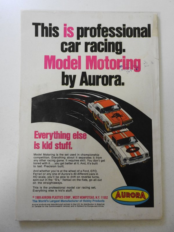 Superman #222 VG Condition moisture stain, 1 in spine split w/ tape covering it