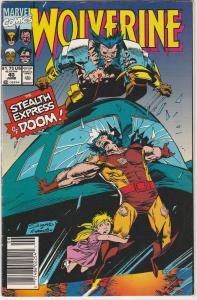 5 Wolverine Marvel Comic Books # 40 41 42 43 44 X-Men Cable Sabretooth J191