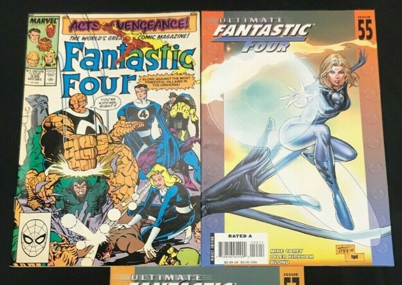 FANTASTIC FOUR 3PC LOT (VF) ACTS OF VENGEANCE!! ULTIMATE!! 1989-08