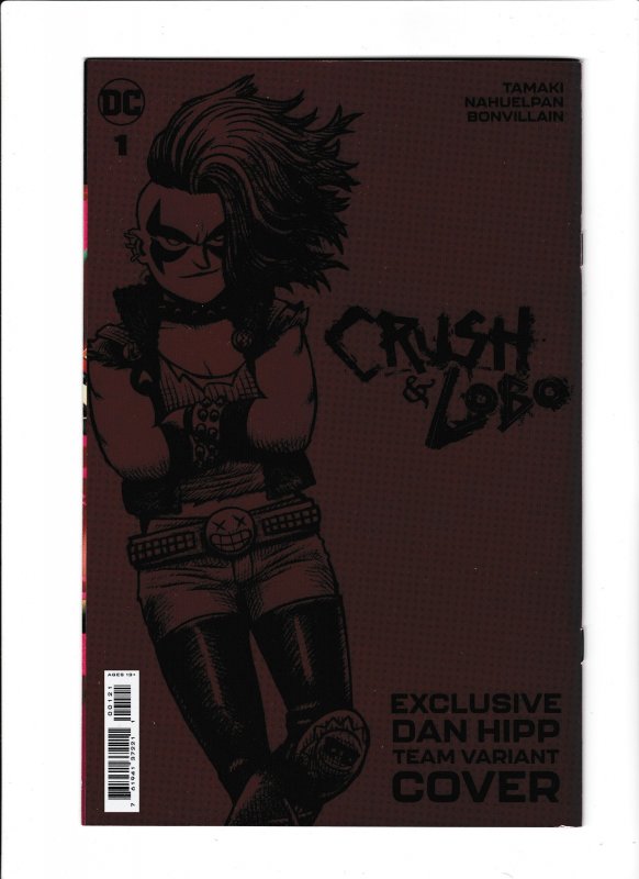 CRUSH & LOBO #01 (2021) DAN HIPP | TEAM VARIANT | VIRGIN FOIL COVER