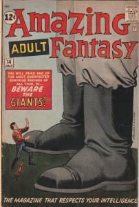 Amazing Adult Fantasy # 14 FN- Marvel 1962 1st Prototype Of Professor X [H5]