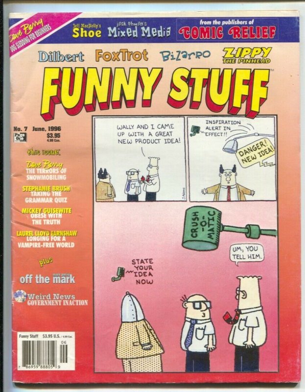 Funny Stuff #7 1996-Page One-Zippy the Pinhead-Bill Griffith-Dilbert-Bizarro-VG