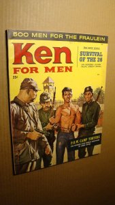 MEN'S ADVENTURE MAG - KEN FOR MEN *NICE* 1958 PULP SEX POW CAMP TORTURE