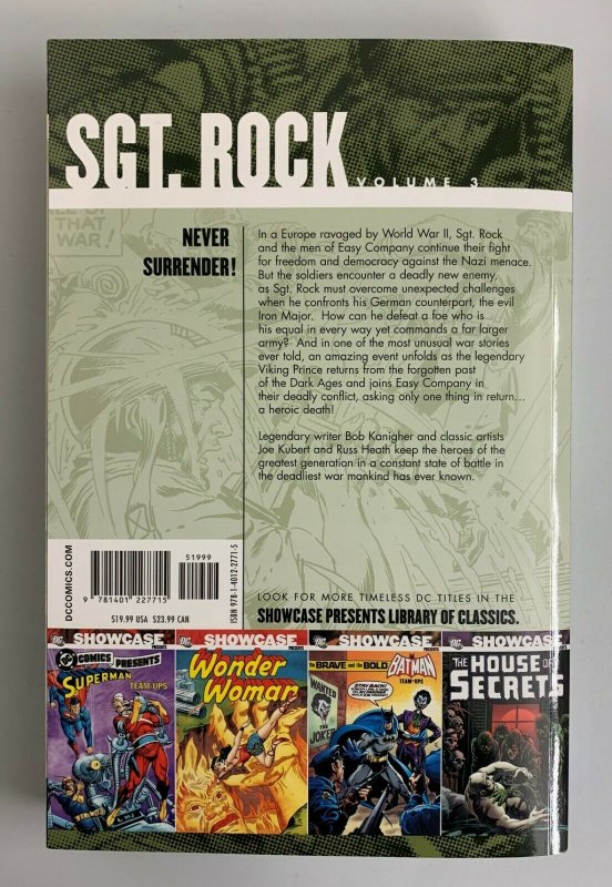 Showcase Presents Sgt. Rock Vol. 3 Paperback 2010 Robert Kanigher 