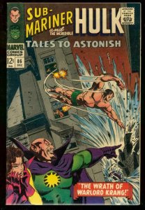 TALES TO ASTONISH #86 1966 SUB-MARINER HULK EVERETT ART VF-
