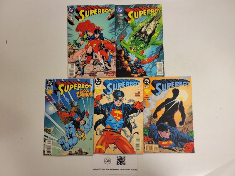 5 Superboy DC Comic Books #16 17 18 19 20 22 TJ16