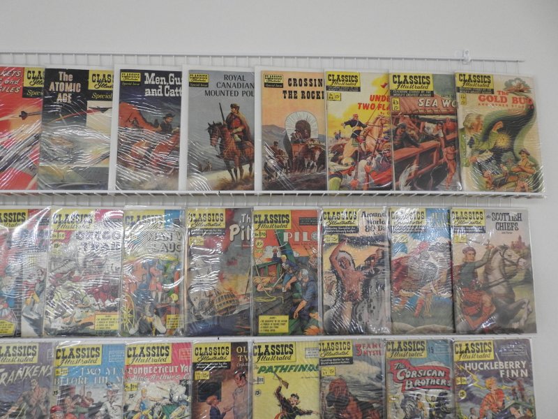 Huge Lot of 72 Comics W/ Classics Illustrated and Illustrated Stories Avg VG/FN