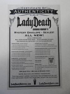 Lady Death Gallery #1 Meghan Hetrick Commission NM- Cond! W/ COA!