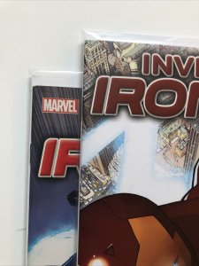 INVINCIBLE IRON MAN #1 + #2 2015 FIRST PRINTS MARVEL COMICS LOT OF 2 