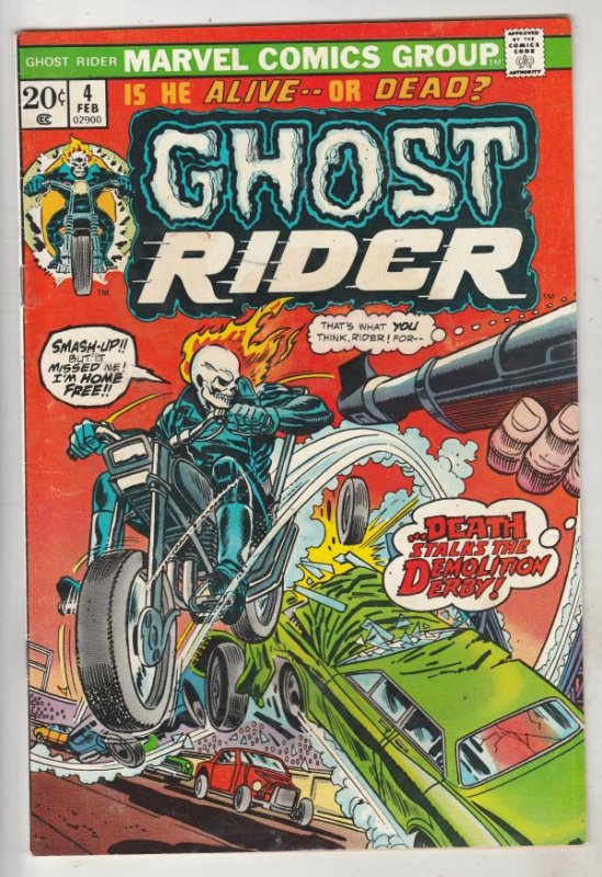 Ghost Rider, The #4 (Feb-74) VF High-Grade Ghost Rider