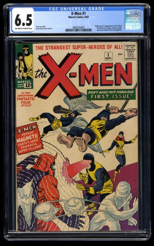 X-Men #1 CGC FN+ 6.5 Off White to White Stunning Copy!