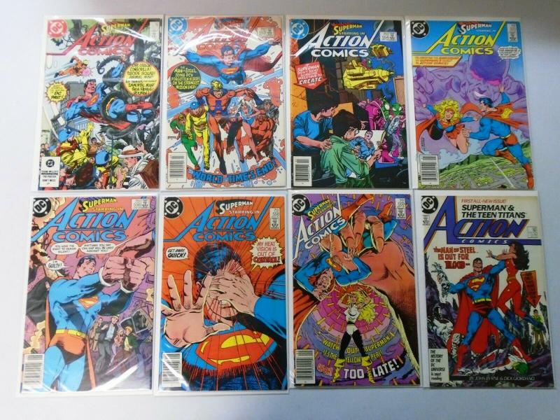 Action Comics, From:#552-599, 23 Different 8.0/VF (1984-1988)