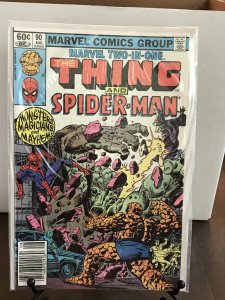 Marvel Two-in-One 90  9.0 (our highest grade) Thing & Spider-Man!  1982