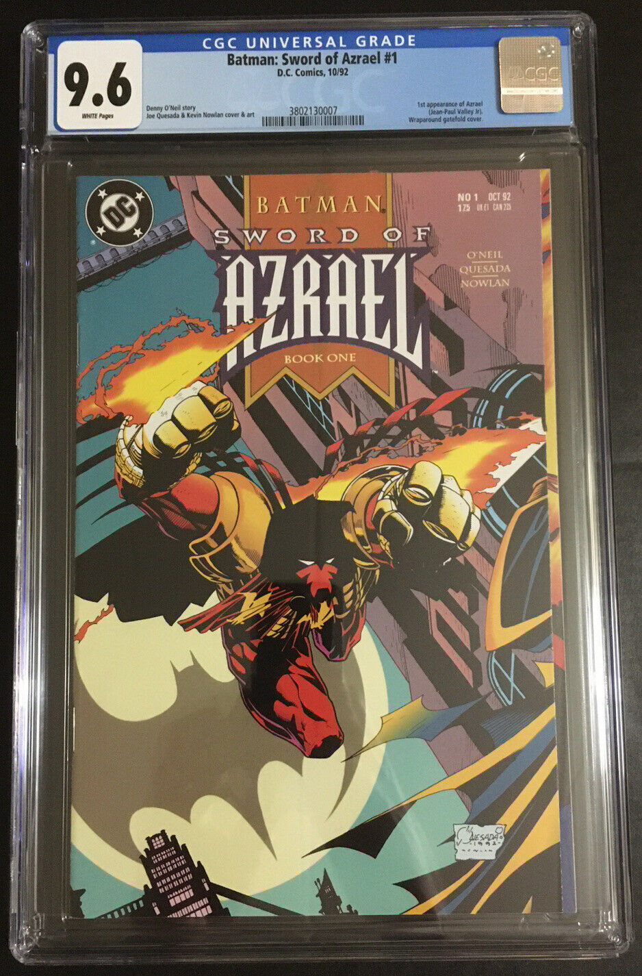KEY 1st Jean Paul Valley/Azrael Batman: Sword of Azrael #1  NM+ CGC |  International - Comic Books, DC Comics / HipComic