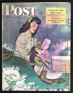 MAG: Saturday Evening Post 1/29/1944-Alex Ross infinity type cover-Walt Ditze...