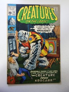 Creatures on the Loose #13 (1971) VG+ Condition