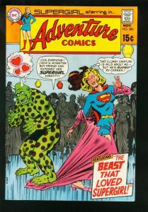 ADVENTURE COMICS #386 1969-SUPERGIRL-BEATS ROMANCE-DC COMICS-VF