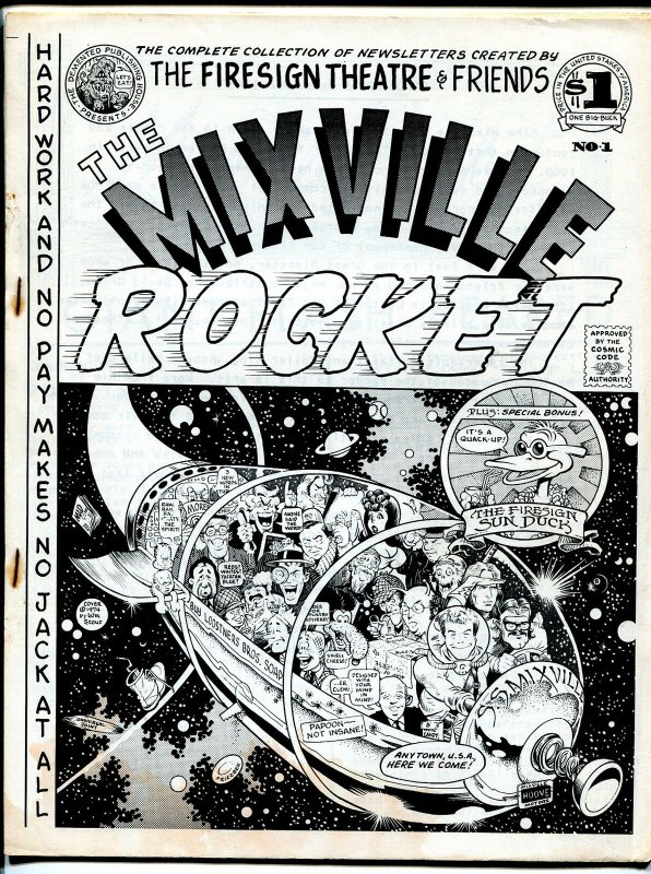 Mixville Rocket #1 1974-Firesign Theatre-William Stout cover-1st issue-VG 