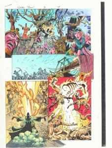 Conan: Flame and the Fiend #3 p.7 Color Guide Art - Kulan Gath by John Kalisz