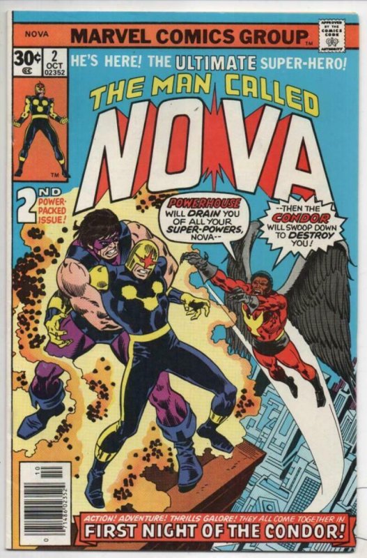 NOVA #2, FN, Condor, Buscema, Marv Wolfman, 1976, more in store