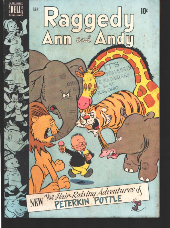 Raggedy Ann & Andy #36 1949-Dell-John Stanley-1st Peterkin Pottle-Brownies by...