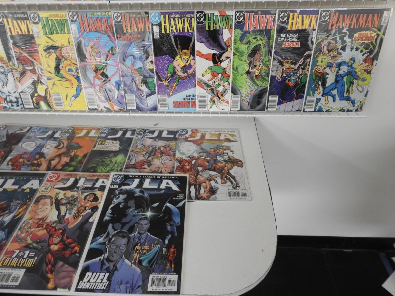 Huge Lot of 150+ Comics W/ JLA, Detective Comics, Hawkman Avg. VF- Condition!