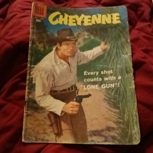 CHEYENNE # 5 (DELL) TOM GILL & REX MAXON art - CLINT WALKER PHOTO COVER