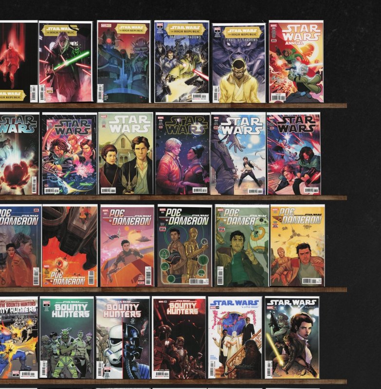 Huge Lot 150+ Comics with Star Wars, Poe Dameron, Star Wars Adventures & More!