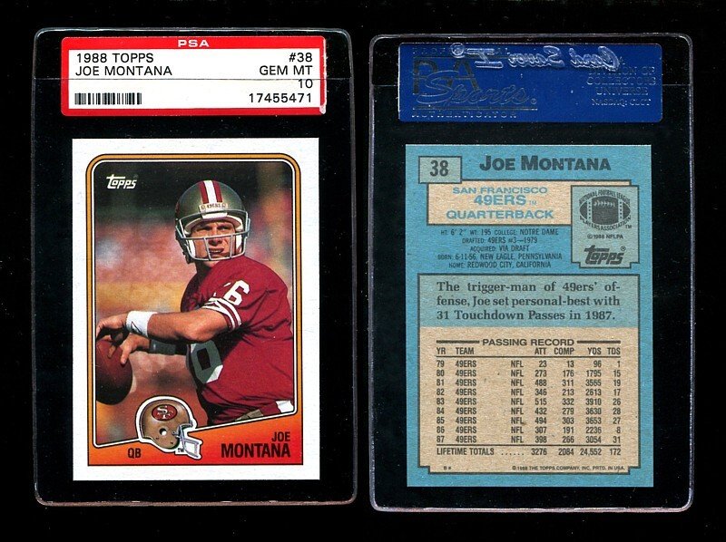 1988 Topps Joe Montana #38   Gem Mint 10