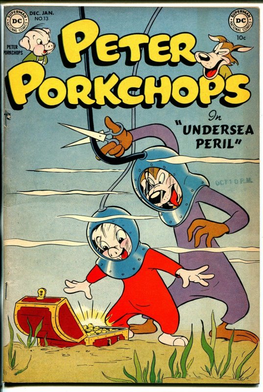 Peter Porkchops #13 1951-DC-Undersea Peril-good gags & art-VF-