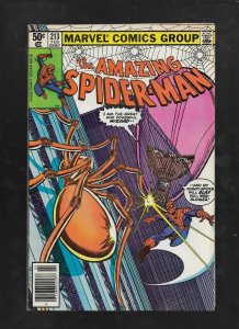 AMAZING SPIDER-MAN #213 - KILL YOU, SPIDER-MAN! - (7.0) 1980