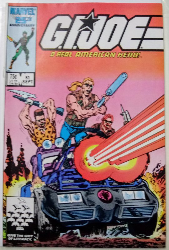 G.I. Joe: A Real American Hero #51 (VF/VF+) 1¢ Auction! No Resv! See More!