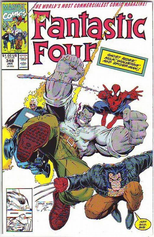 Fantastic Four #348 (Jan-91) NM- High-Grade Fantastic Four, Mr. Fantastic (Re...